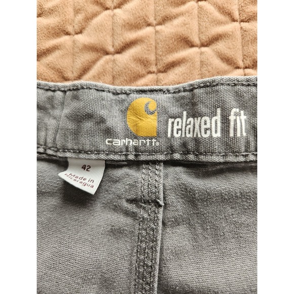 Carhartt Relaxed Fit Men's Gray Cargo Outdoor Hiking Shorts (FLAW), Size 42 - Picture 6 of 8